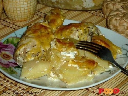 Картошка с куриными ножками в ДУХОВКЕ. Картошка с куриными ножками в ДУХОВКЕ.