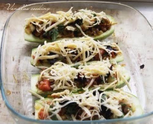 Запеченные кабачки.  Ингредиенты: 05