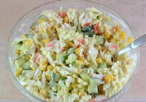 Салат из крабовых палочек. 04 Салат из крабовых палочек. 04