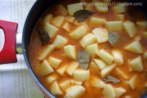 Картошечка, тушенная с мясом (как в д/садике). 06 Картошечка, тушенная с мясом (как в д/садике). 06