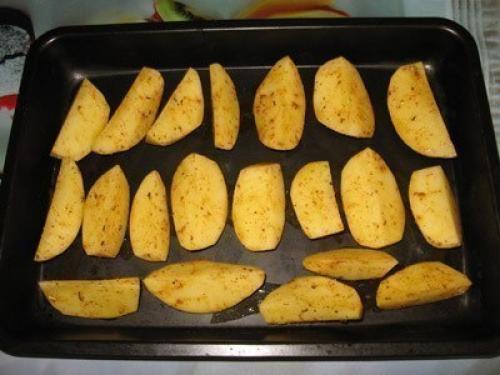 Картошка по-деревенски.  Ингредиенты: 03 Картошка по-деревенски.  Ингредиенты: 03