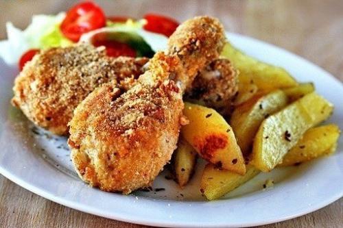 Хрустящие куриные ножки.