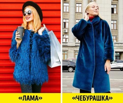 Актуальная и устарелая одежда.