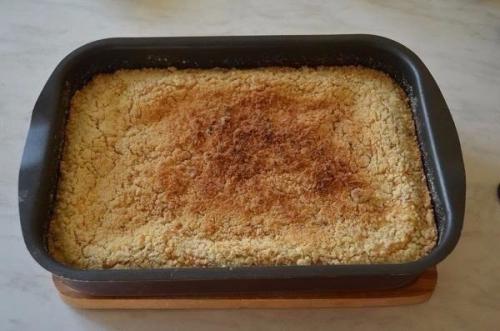 Песочный пирог с творогом. 04