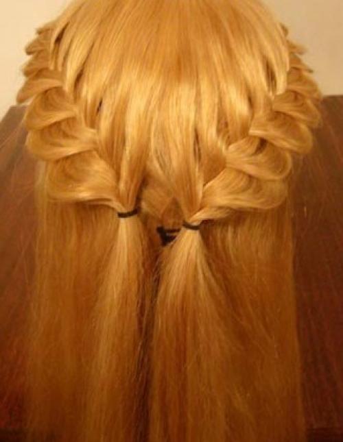 Ажурная прическа. Укладка из трех слоев состоит. 03 Ажурная прическа. Укладка из трех слоев состоит. 03