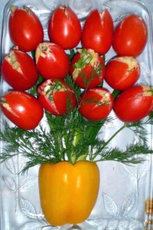 Тюльпаны (фаршированные помидоры). 01 Тюльпаны (фаршированные помидоры). 01