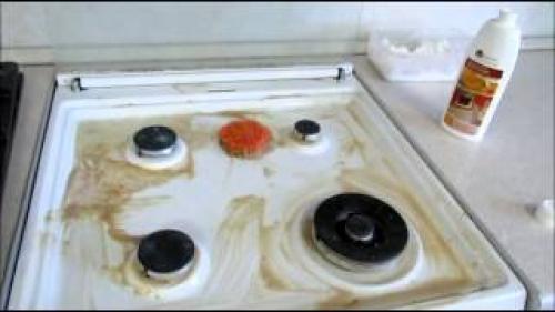 Как отмыть старую плиту, не прилагая усилий.