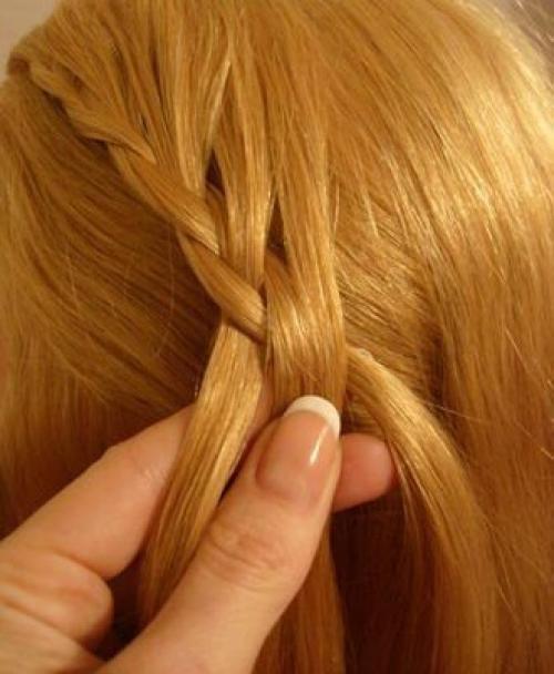 Ажурная прическа. Укладка из трех слоев состоит. 01 Ажурная прическа. Укладка из трех слоев состоит. 01