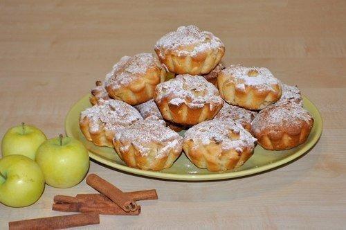 Сочные яблочные кексы. Сочные яблочные кексы.