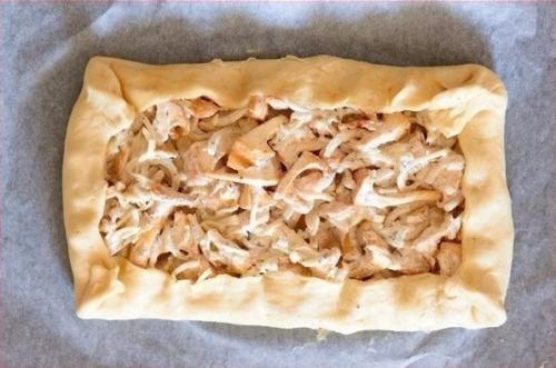 Пирог с грибами, сметаной и сыром. 05 Пирог с грибами, сметаной и сыром. 05