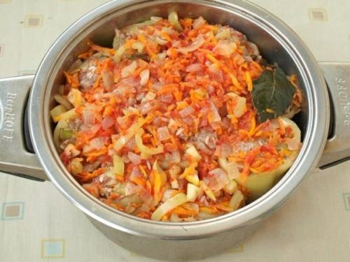 Фаршированный перец с начинкой из мясного фарша и кабачка. 06