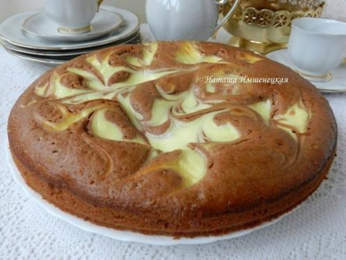 Рецепт пирог с творогом и какао. Творожный пирог с какао.