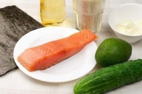 Роллы филадельфия. Ингредиенты: 01 Роллы филадельфия. Ингредиенты: 01