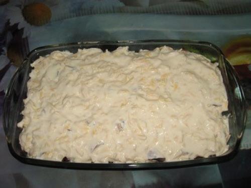 Куриная запеканка с грибами. 05