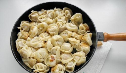 Пельмешки, жареные под сыром. 03