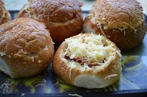 Фаршированные булочки для пикника. 06