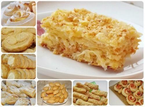 10 рецептов из слоёного теста.

