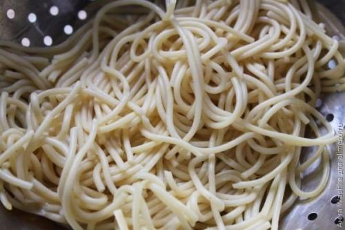 Спагетти с курицей в сливочном соусе. 08