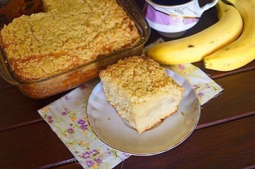 Бразильский банановый пирог. Бразильский банановый пирог.