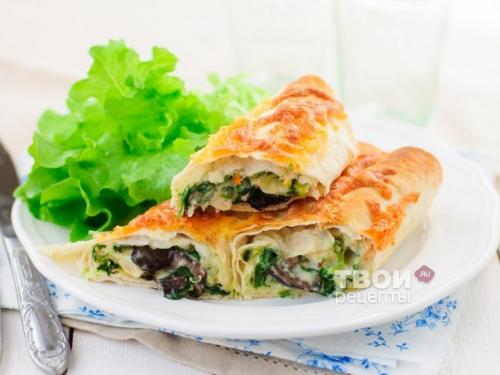 Лаваш с курицей.