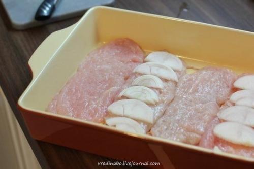 Курица под помидорами и сыром. 03 Курица под помидорами и сыром. 03