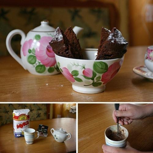 Шоколадный кекс за 5 минут! 01