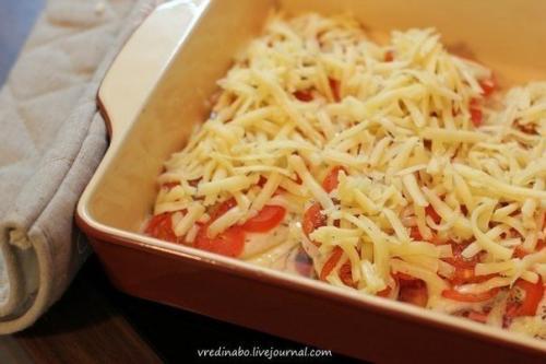 Курица под помидорами и сыром. 06 Курица под помидорами и сыром. 06