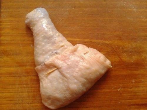 Божественно вкусные фаршированные куриные окорочка. 04 Божественно вкусные фаршированные куриные окорочка. 04