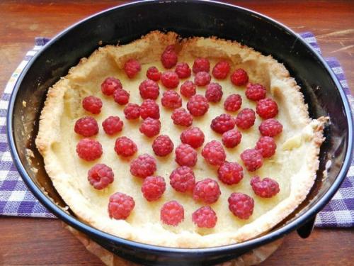 Песочный пирог с малиной. 05