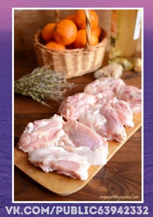 Очень красиво.  Курица с мандаринами. 01 Очень красиво.  Курица с мандаринами. 01