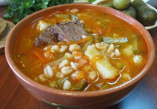 Рассольник с перловкой. Рассольник с перловкой.