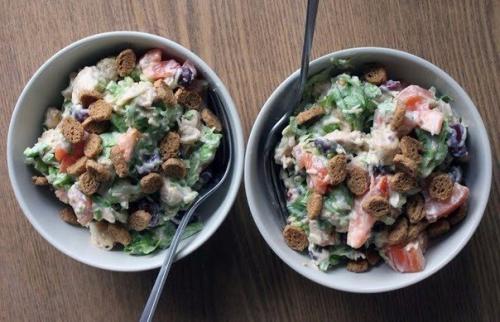 Сытный салат с куриной грудкой. 01 Сытный салат с куриной грудкой. 01