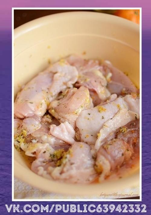 Очень красиво.  Курица с мандаринами. 03 Очень красиво.  Курица с мандаринами. 03