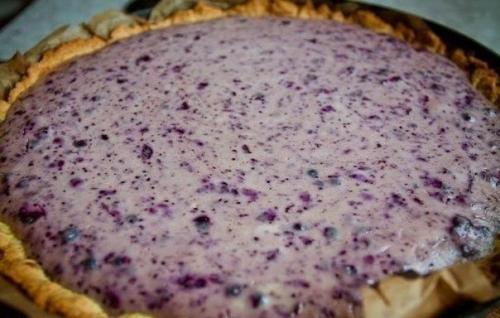 Черничный пирог с творогом. 06 Черничный пирог с творогом. 06