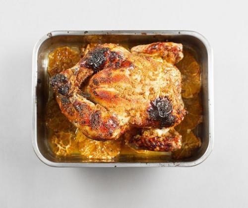 Курица, запеченная с имбирем и апельсинами. 07 Курица, запеченная с имбирем и апельсинами. 07