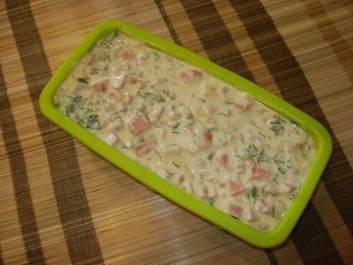 Мясной кекс.  Ингредиенты: 04