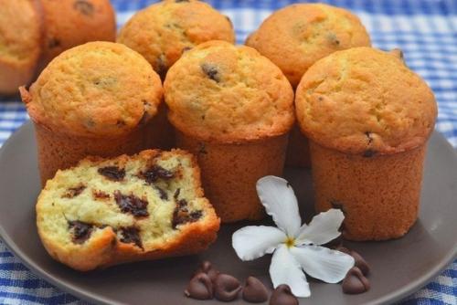 Маффины с шоколадными чипсами. Маффины с шоколадными чипсами.