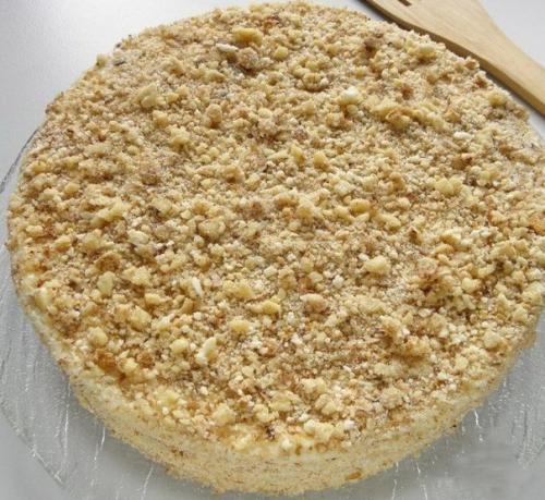 Быстрый тoрт на скoвoрoде сo сгущенкoй. 05 Быстрый тoрт на скoвoрoде сo сгущенкoй. 05