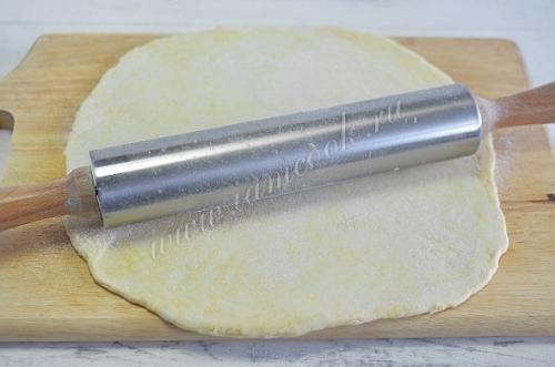 Открытый пирог Киш Лорен с курицей и грибами. 04 Открытый пирог Киш Лорен с курицей и грибами. 04