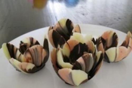 Шоколадные креманки - тюльпаны. 04
