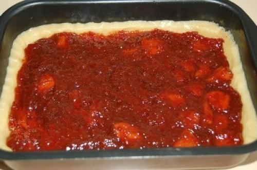 Пирог с вареньем из песочного теста. 02