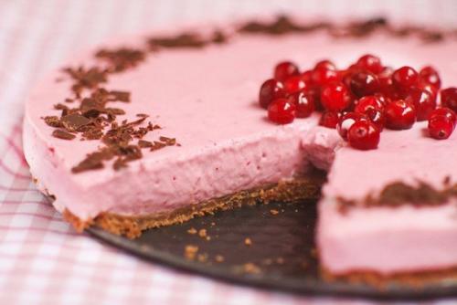 Клюквенно - творожный пирог.