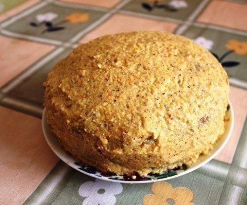 Апельсиновый торт с орехами и бананом (постный). 05 Апельсиновый торт с орехами и бананом (постный). 05