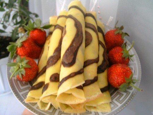 Блинчики Зебра. Ингредиенты: Блинчики Зебра. Ингредиенты: