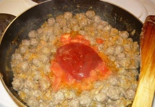 Спагетти с фрикадельками. 03