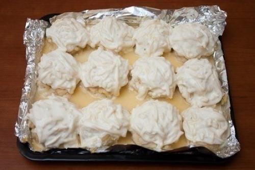 Куриные шарики в сырно - сливочном соусе. 04