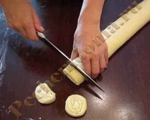 Творожные завитушки.  Ингредиенты: 02