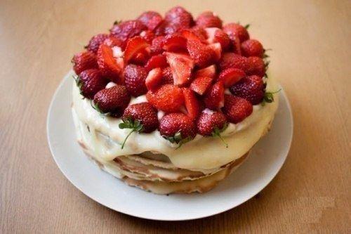 Торт творожный на сковороде. 01