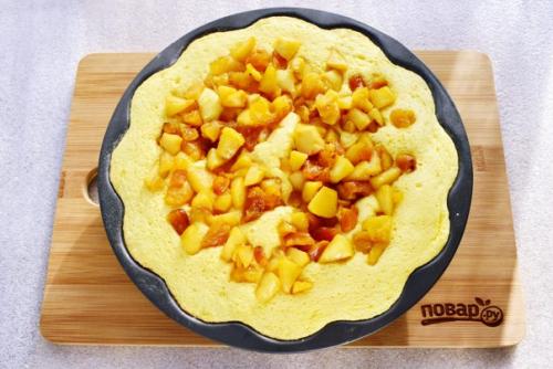 Шарлотка с курагой и яблоками. 08 Шарлотка с курагой и яблоками. 08