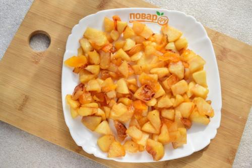 Шарлотка с курагой и яблоками. 05 Шарлотка с курагой и яблоками. 05